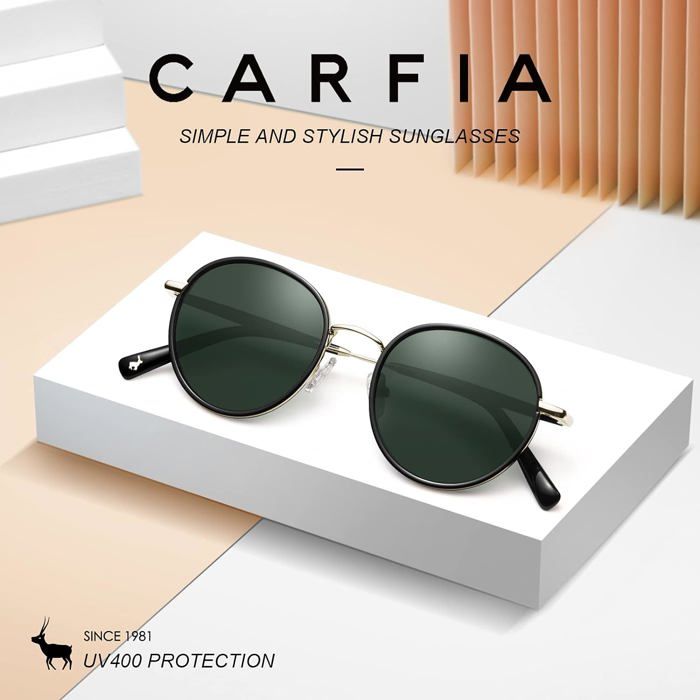 Lunettes De Soleil Polarisées KANASTAL Femme - Style Rétro Cat Eye, Protection UV400