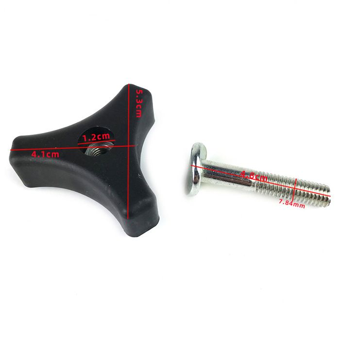 EIHI 4 Pièces Boulon Triangle Poignée Universelle Pour Tondeuse à Gazon - Vis Écrou De Rechange