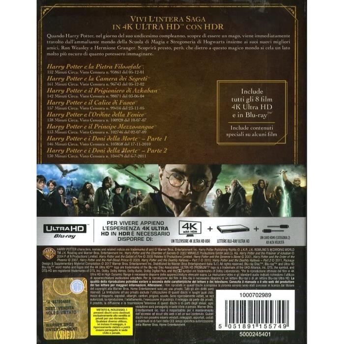 Warner Home Video Coffret Harry Potter 8 films Edition Spéciale Blu-ray -  5051889582397 - Cdiscount DVD