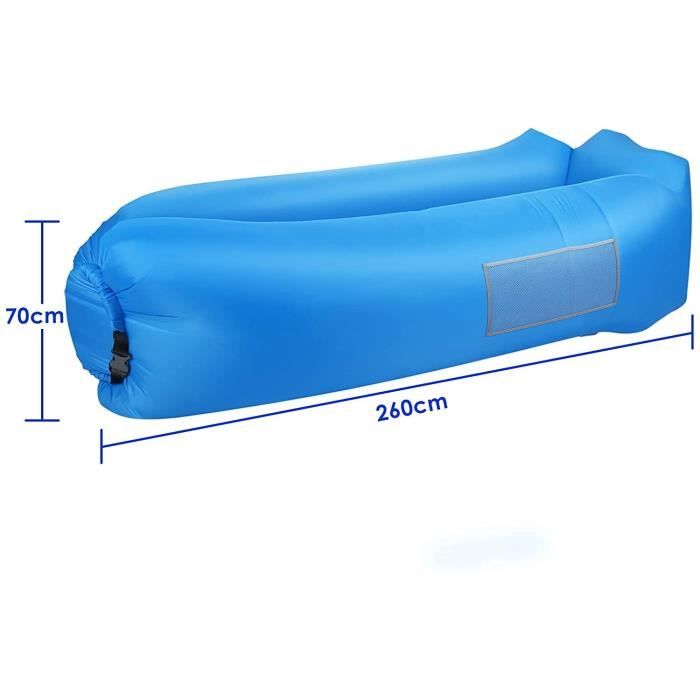 Hamac Gonflable Portable – Canapé D'Extérieur Imperméable, Avec Sac De Rangement Intégré