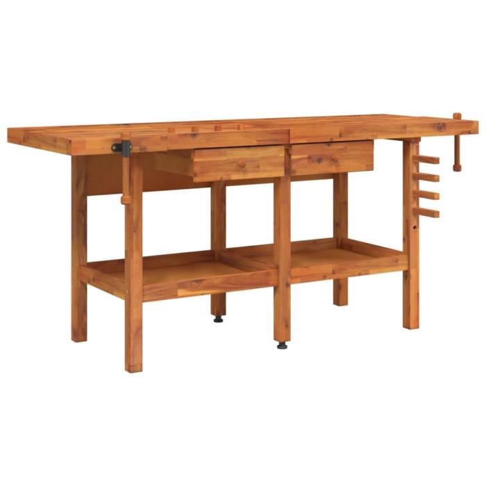 Établi pliable table atelier table de travail bricolage avec règle et  rapporteur dim. 100L x 60l x 75H cm - Cdiscount Bricolage