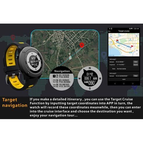 UWEAR UW90 GPS Montre Intelligente Bluetooth Pour Sports De Plein