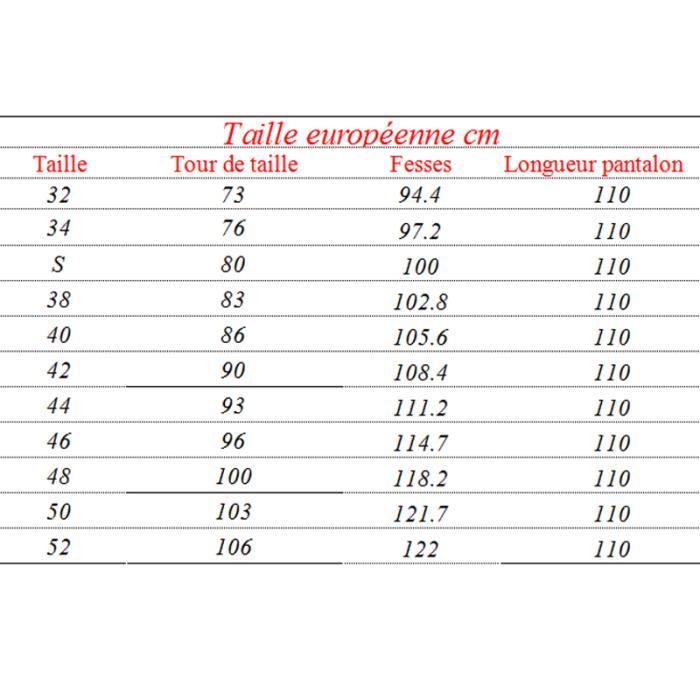 Taille 30 pantalon 2025 homme