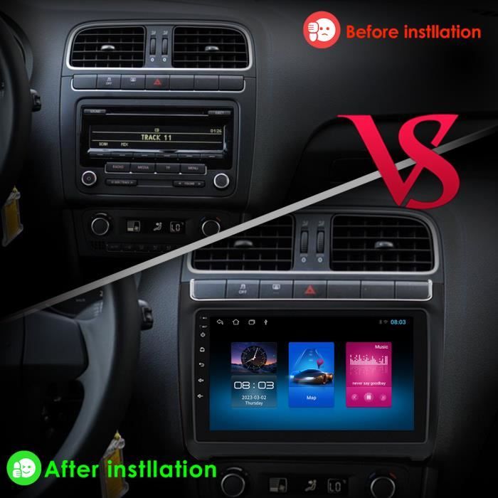 Autoradio 2G+32G Android 11 pour VW Volkswagen POLO 5 2008-2017 2018 2019  2020 Navigation GPS lecteur multimédia 2Din Carplay RDS BT - Cdiscount Auto