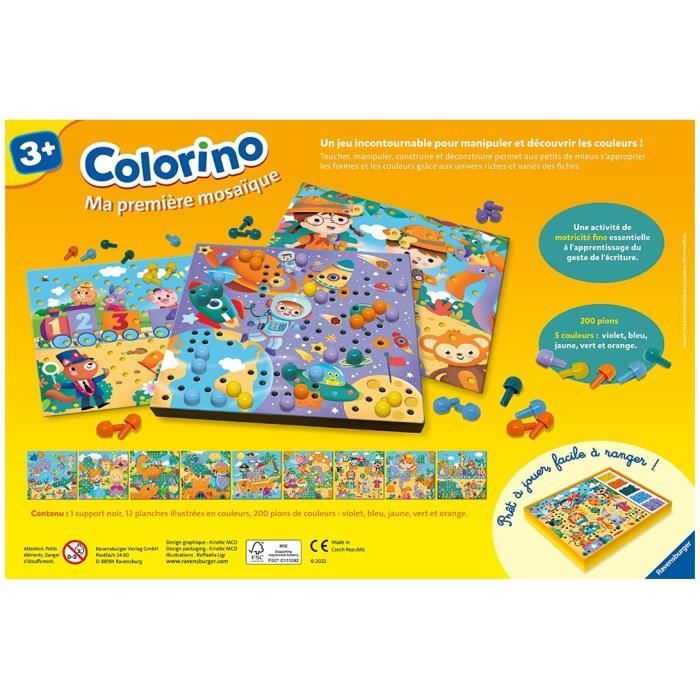Ravensburger - Colorino Ma première mosaïque - Cdiscount Jeux - Jouets