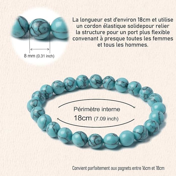 Pierre Précieuse Bracelet Pierre Naturelle Pour Homme Bracelet