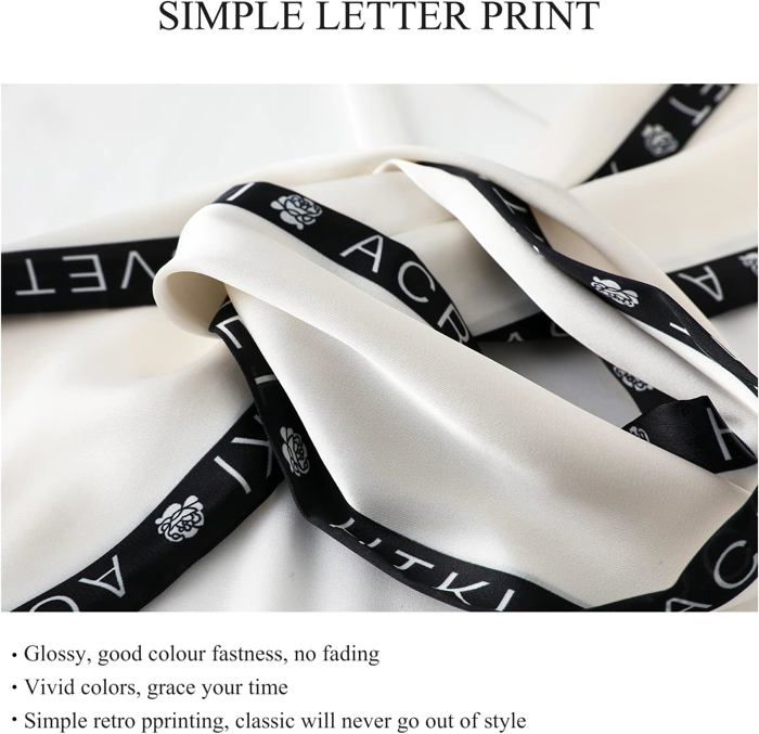 Foulard En Soie Carré LumiSyne 90x90cm - Imprimé Cheval Artistique Rétro | Écharpe Multifonction Femme
