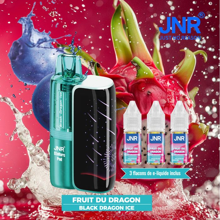 JNR Pod Stellarc Compatible Stellarc 50K + 3 x 10ml E-liquide Dual Mesh 1.2  ohm Saveur Black Dragon Ice - Cdiscount Au quotidien