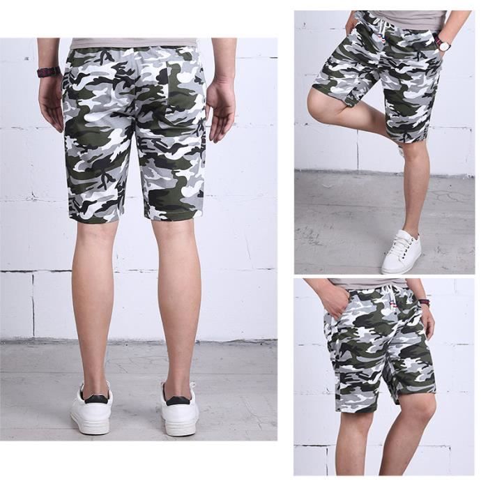 Bermuda discount homme camouflage