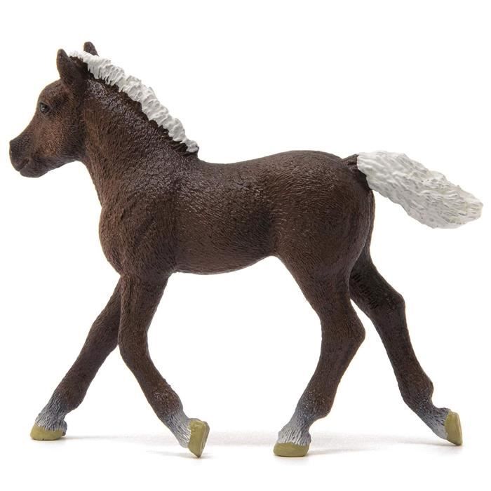 Figurine SCHLEICH Poulain De Race For t Noire Couleur Sombre Et figurine-schleich-poulain-de-race-for-t-noire-couleur-sombre-et