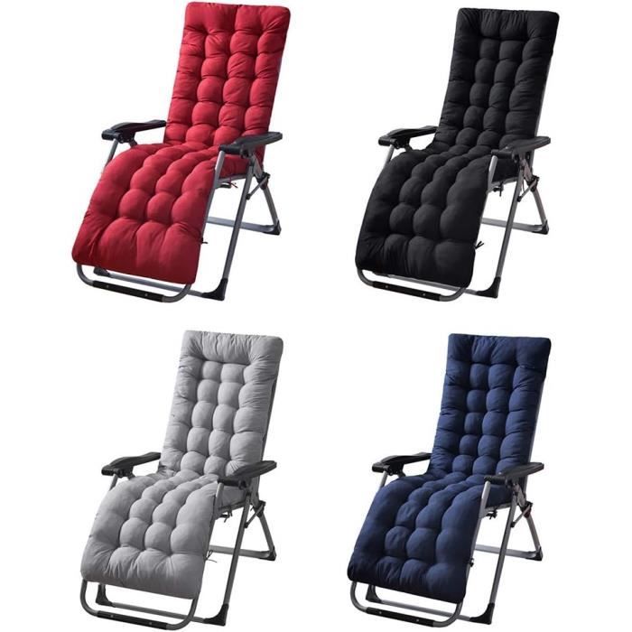 Coussin Patio Pour Chaise Longue Ou Fauteuil à Bascule - 100x50x10cm - Bleu Clair - Rembourrage Confortable