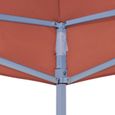 *HOME4300Elégant Toit de tente de réception Moderne - Toile de Rechange Toile Supérieure pour Tonelle Chapiteau de Jardin 3x3 m Terr-3