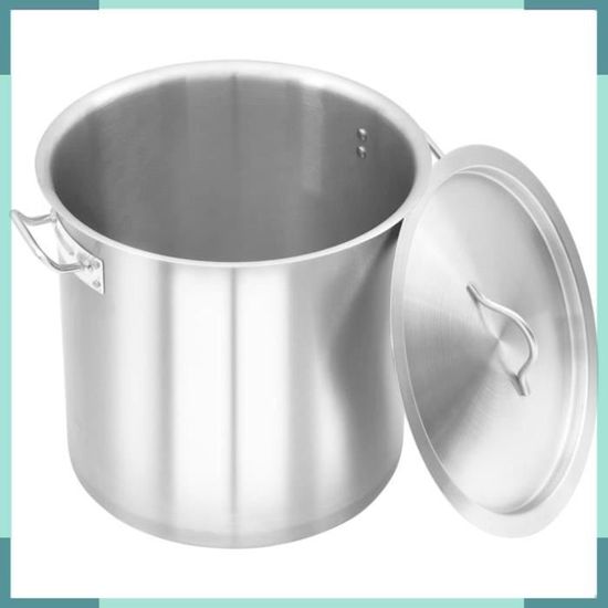 Marmite 26 L 32x32 Cm Acier Inoxydable - Flamme Et Jardin