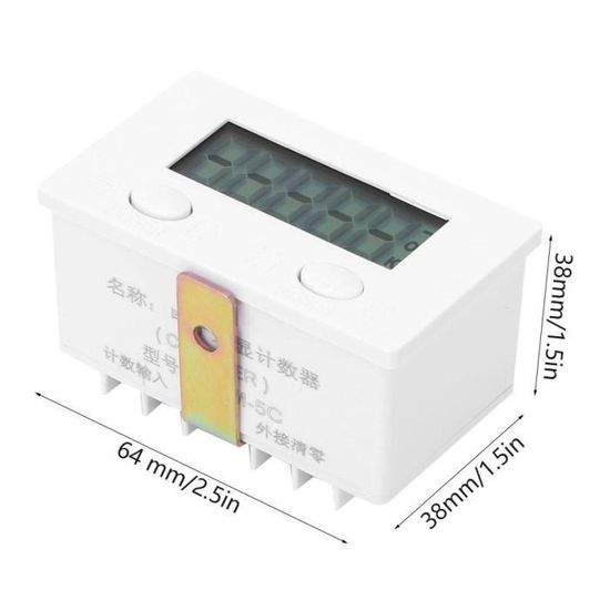 Induction Magnétique compteur métal Capteur 5 Chiffres LCD affichage numérique 0-99999 HQ 