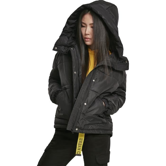 Black Doudoune Oversize Capuche Femme Doudoune Noir Femme Oversize