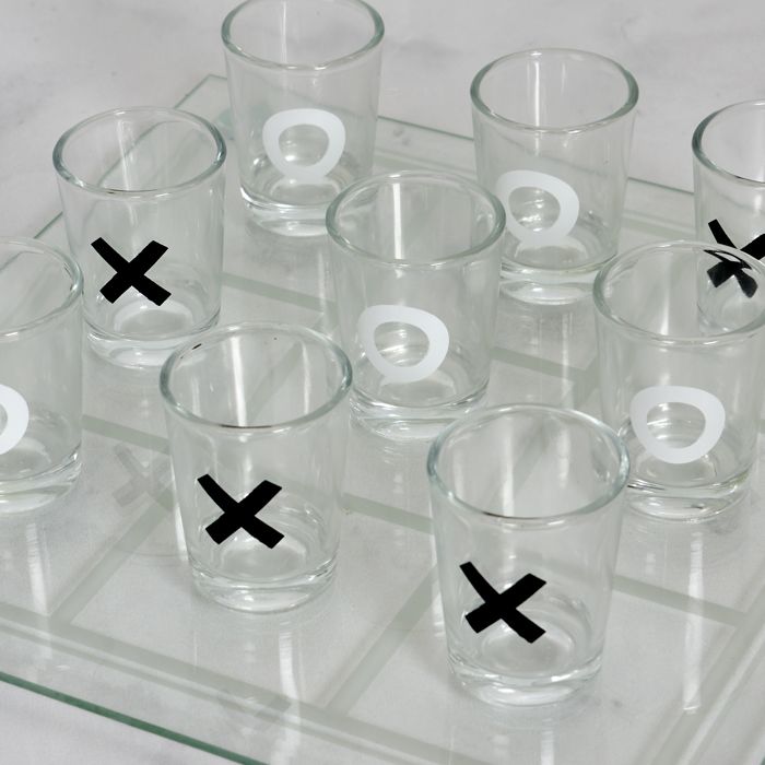 Jeu à Boire 9 Verres Shot 22cm Transparent - Jeux - Jouets