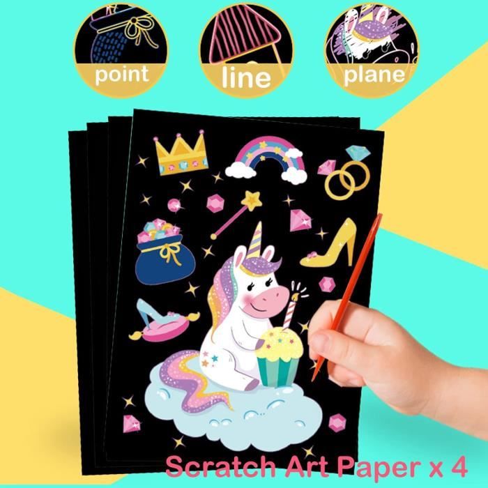Kit Papeterie Licorne - Stylos, Carnet, Règle, Gomme - Cadeau École/Bureau Pour Filles - 10
