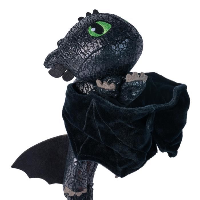 Dreamworks Dragons How to Train Your Dragon, Hug and Glide Peluche Krokmou, Animal en peluche dragon de 30,5 cm, Jouets pour enfants garçons âgés de 4 ans et plus