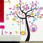 Beau Stickers Muraux Arbre Hibou Pour Diy Stickers Muraux Animaux