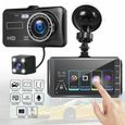 Caméra de Voiture, Double Caméra Voiture Embarquée Enregistreur de Conduite Full HD 1080P 170° IPS Écran 4.0” Dashcam Voiture-0