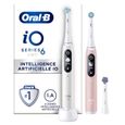 Brosse À Dents Électriques Oral-B iO 6 - Duo - Blanche et Rose - Connectées Bluetooth-0