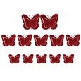 12 pièces ornement suspendu en forme de papillon évider pendentif accessoires photographiques  BOULE DE NOEL - DECORATION DE SAPIN-0