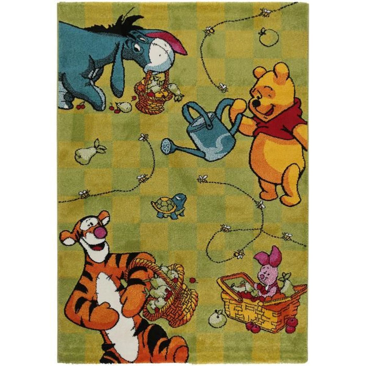 Disney Tapis Enfants Winnie L Ourson Vert 80x150 Cm Tapis Pour