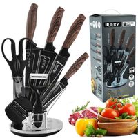 8 PCS Set de Couteaux Professionnels,Bloc Couteaux Professionnels avec Support,Accessoires de cuisine
