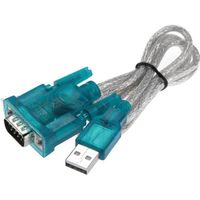Cable Cordon Adaptateur Convertisseur USB 2.0 vers RS232 Série DB9 9 PIN 1 Mètre