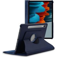 ebestStar ® pour Samsung Galaxy Tab S7 SM-T870 - Housse PU Cuir Coque Tablette Pochette Support Rotatif 360 , Noir