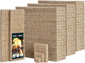 CHEMINÉE D'ALLUMAGE BARBECUE Cubes Allume feu cheminée en laine de bois - 2400 