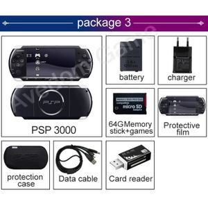CONSOLE PSP Console de jeu PSP originale 3000 reconditionnée p