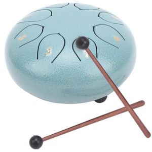 PerSCH-Mini tambour à langue en acier avec baguettes, accessoires pour  instruments de musique, 3 pouces, 3.8 pouces, 6 tons