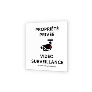 Etablissement sous Vidéo Surveillance - Panneau vidéo surveillance -  Autocollant 200mm x 150mm