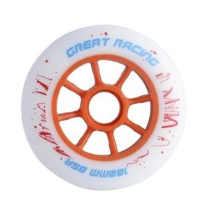 ROUE DE GLISSE URBAINE Noyau orange - 110mm Trimuph Roller skate Wheel durable Green-White High Rebound