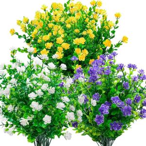 FLEUR ARTIFICIELLE Lot de 12 bouquets de fleurs artificielles pour dé