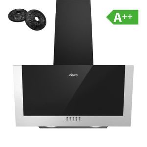 Continental Edison Hotte Deco Inclinee 60 Cm Verre Noir 65w Achat Vente Hotte Cdiscount