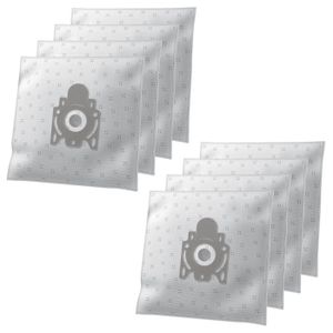 10 Sacs Aspirateur Compatible pour Miele Fjm | Miele F J M | Miele Fjm Hyclean avec microfiltre