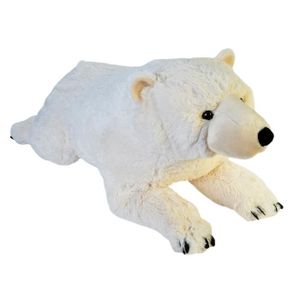 PELUCHE peluche ours blanc polaire geant xxl 76 cm