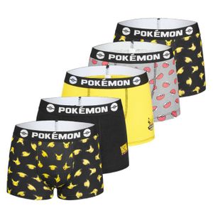BOXER - SHORTY Boxers enfant Pokemon - Pokemon - Pikachu - Lot de 5 - 100% coton