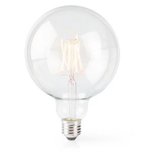 AMPOULE INTELLIGENTE Nedis - LED Smartlife Ampoule Filament | Wi-Fi | E27 | 500 lm | 5 W | Blanc chaud | 2700 K | Verre | Android / iOS | G125