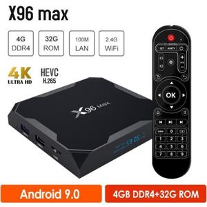 BOX MULTIMEDIA X96 Max Android 8.1 TV Box, Décodeur TV sans Fil 4