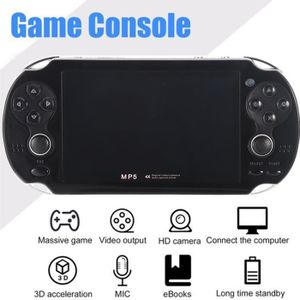CONSOLE PSP Console de jeux PSP - 1000 jeux intégrés - 4,3 pouces - 8 Go - Noir