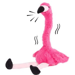 PELUCHE POUR ANIMAL Pwshymi jouet en peluche électrique flamant rose P