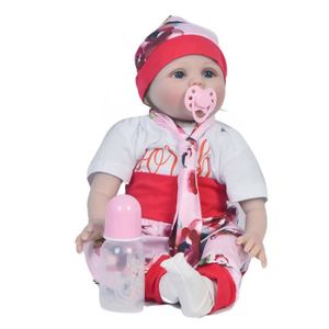 POUPÉE RUMOCOVO® Poupée bébé Reborn de 22 pouces en Silicone souple pour bébé fille, 55 cm, jouet de bricolage réaliste à la mode