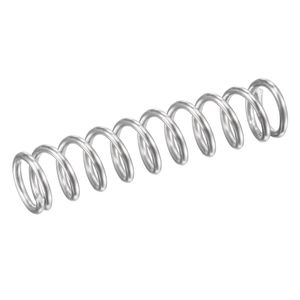 10mm OD 10mm Free Length Spring Steel Extension Spring,Silver,40Pcs Sourcingmap Compression Spring 1.5mm Wire Dia 