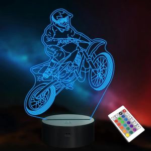 Lampe LED 3D Moto Tout Terrain