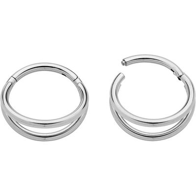 Faux Piercing Nez LAURITAMI En Acier Inoxydable 20g - Anneaux C Forme 6-12mm - Pour Nez/lèvres/oreilles