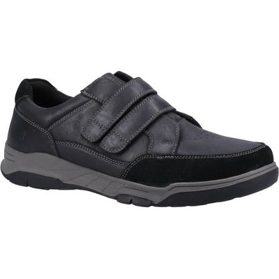 Chaussures Hush Puppies FABI Homme Cuir Noir Double scratch Semelle en caoutchouc Noir Cdiscount Chaussures