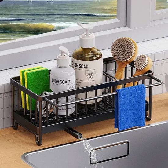 Porte Eponge Evier Cuisine Organisateur Evier Support Eponge Evier Cuisine Avec Bac De Vidange